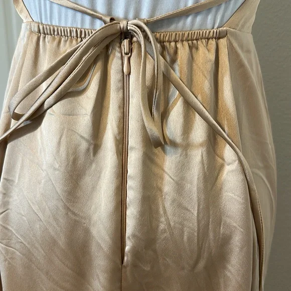Show Me Your MuMu Gold Satin Dress - Picture 9 of 10